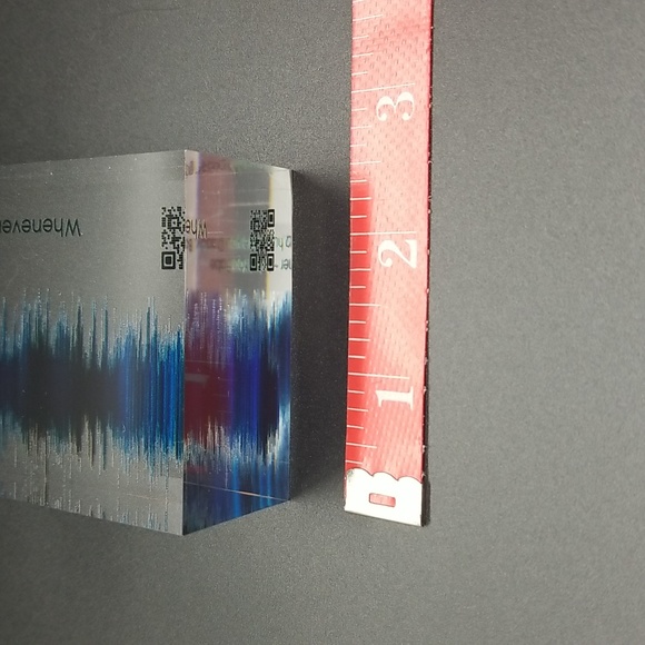 Hand Crafted Acrylic Soundwave Art with Scannable Qr Code with Sonny & Cher Song - Picture 10 of 10